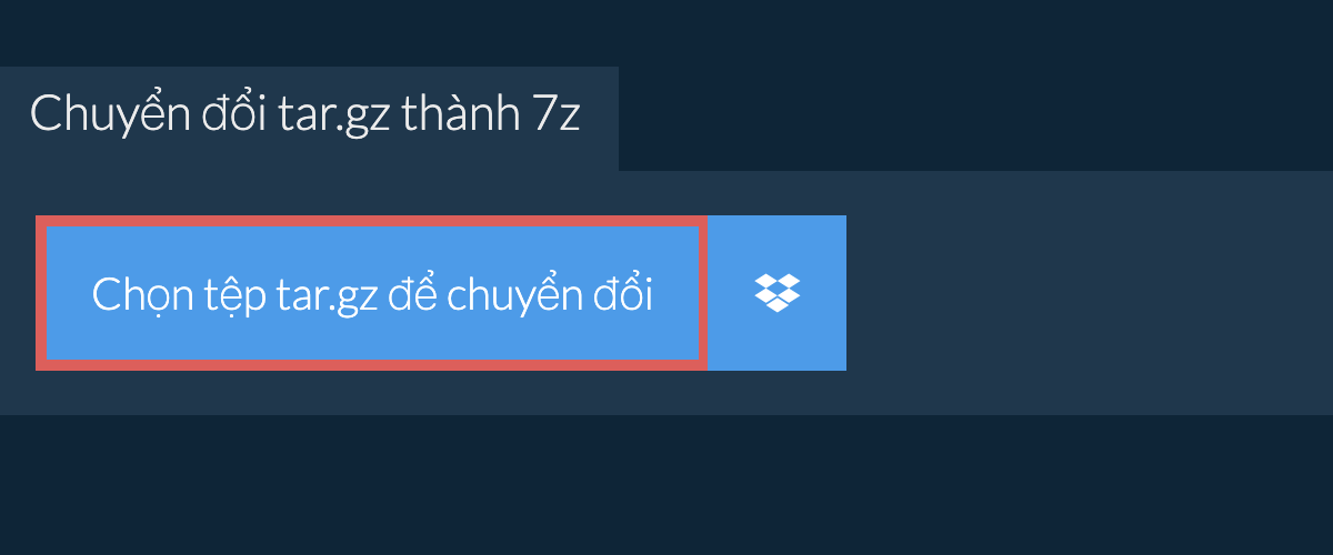 Chuyển đổi tar.gz thành 7z