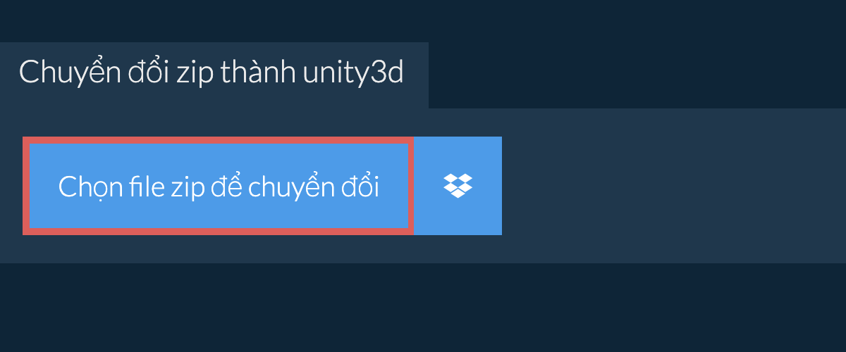 Chuyển đổi zip thành unity3d