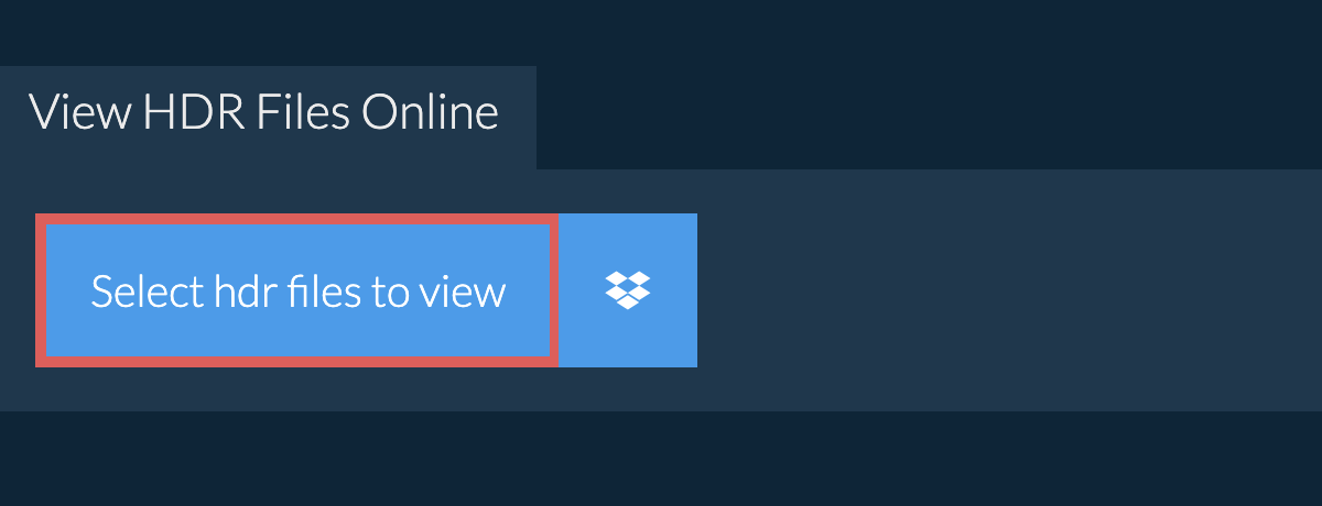 View hdr Files Online