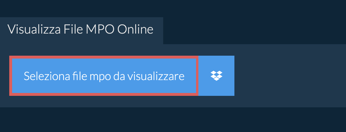 Visualizza File mpo Online