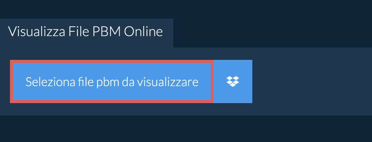 Visualizza File pbm Online
