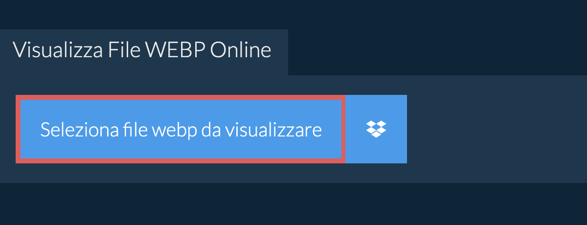 Visualizza File webp Online