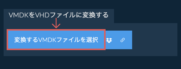 VMDKをVHDファイルに変換する