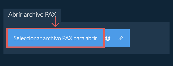 Abrir archivo PAX