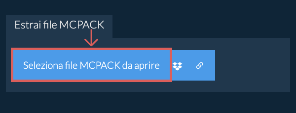 Estrai file MCPACK