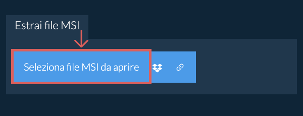 Estrai file MSI