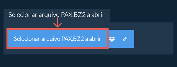 Selecionar arquivo PAX.BZ2 a abrir