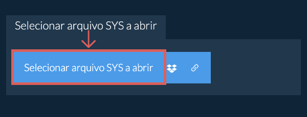 Selecionar arquivo SYS a abrir