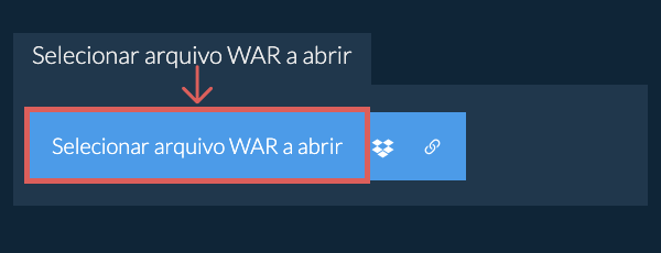 Selecionar arquivo WAR a abrir
