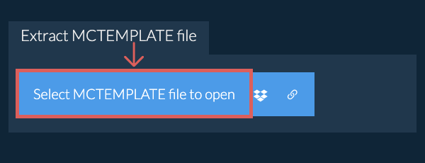 Extract MCTEMPLATE file