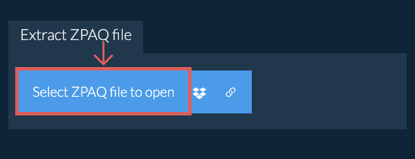 Extract ZPAQ file