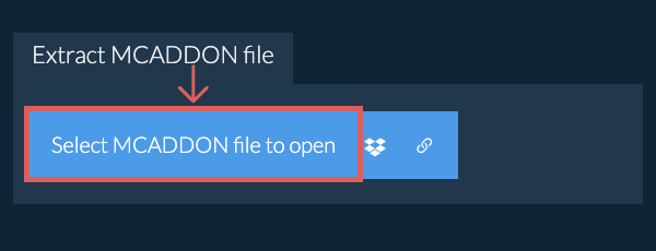 Extract MCADDON file