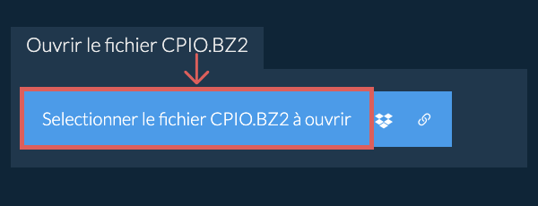 Ouvrir le fichier CPIO.BZ2