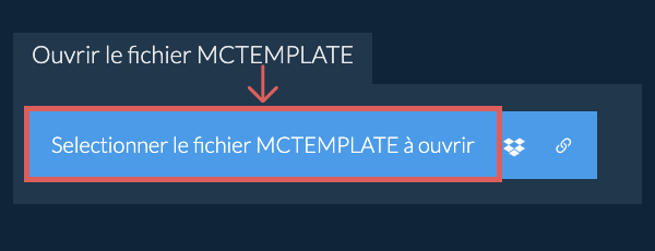 Ouvrir le fichier MCTEMPLATE
