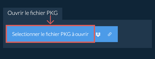Ouvrir le fichier PKG