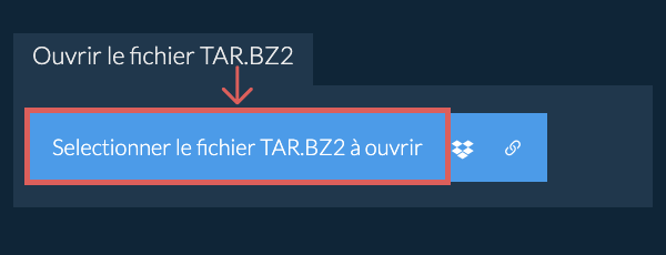 Ouvrir le fichier TAR.BZ2