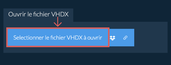 Ouvrir le fichier VHDX