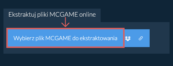 Ekstraktuj pliki MCGAME online