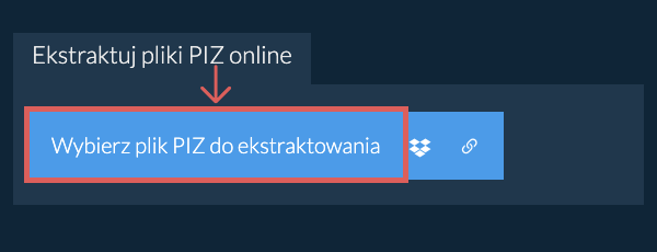 Ekstraktuj pliki PIZ online