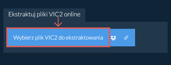 Ekstraktuj pliki VIC2 online