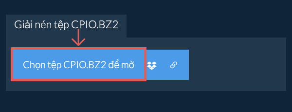 Giải nén tệp CPIO.BZ2