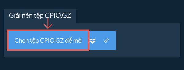 Giải nén tệp CPIO.GZ
