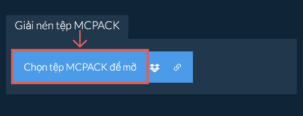 Giải nén tệp MCPACK