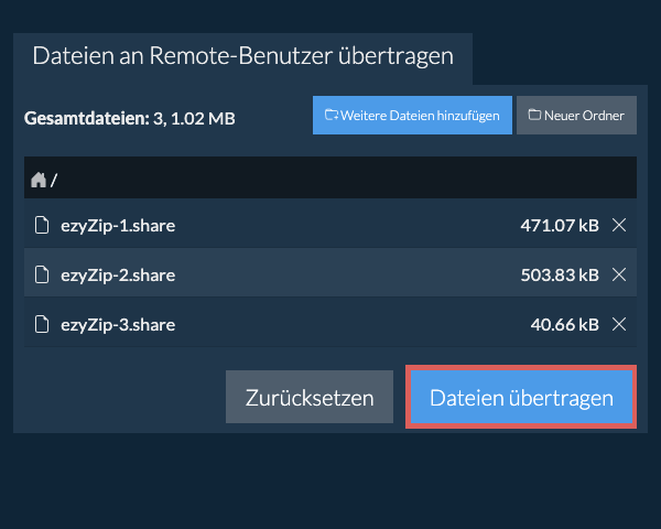 Dateien übertragen