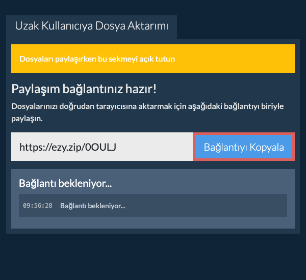 Aktarım bağlantısını kopyala