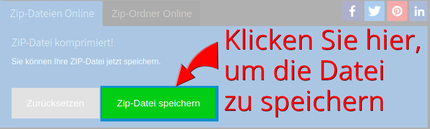 zip datei komprimieren online
