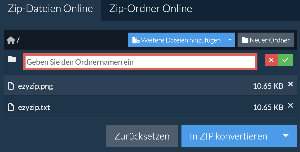 Neuer Ordner