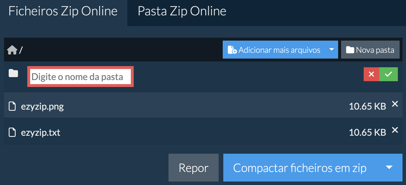 Nova pasta