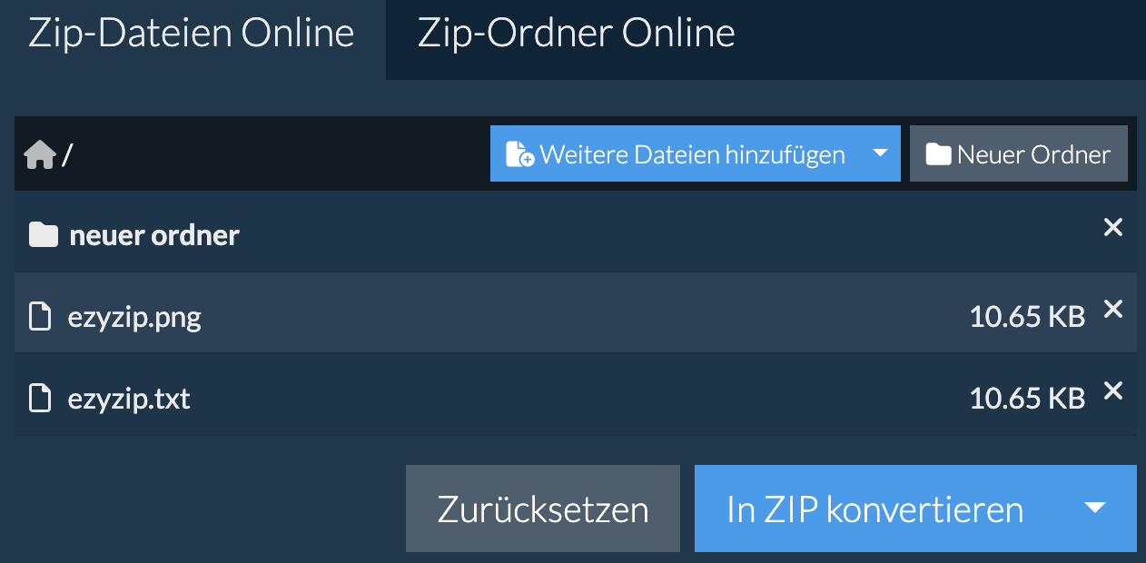 Neuer Ordner