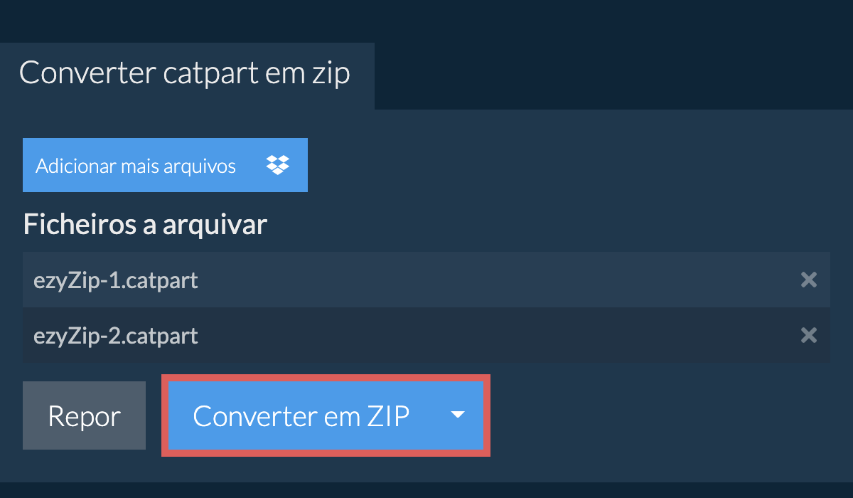 Converter em ZIP