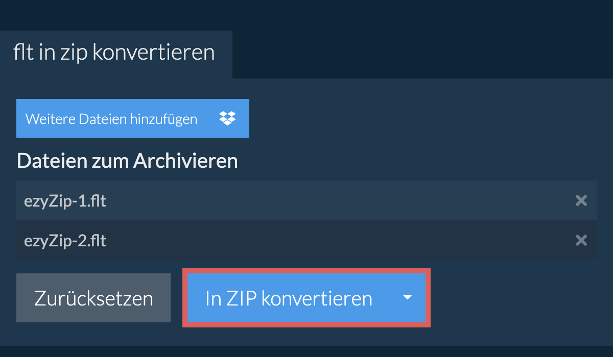 In ZIP konvertieren