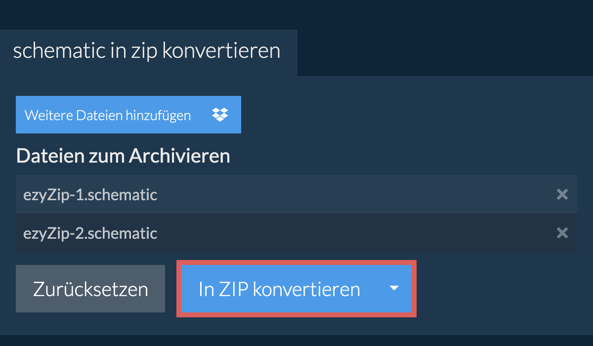 In ZIP konvertieren