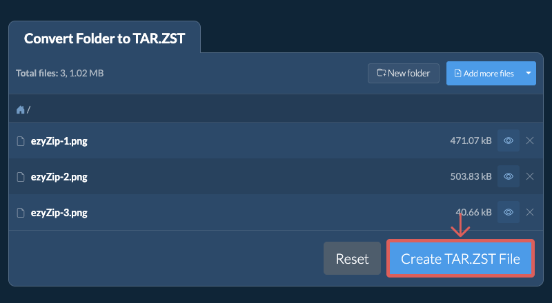 Start folder conversion