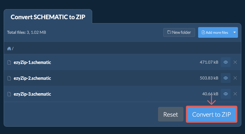 Convert to ZIP