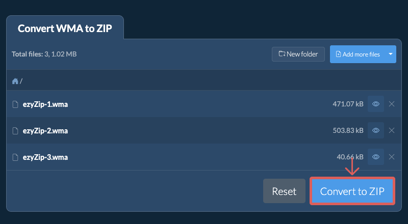 Convert to ZIP Convert to ZIP
