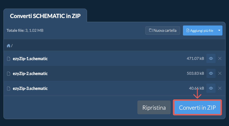 Converti in ZIP Converti in ZIP