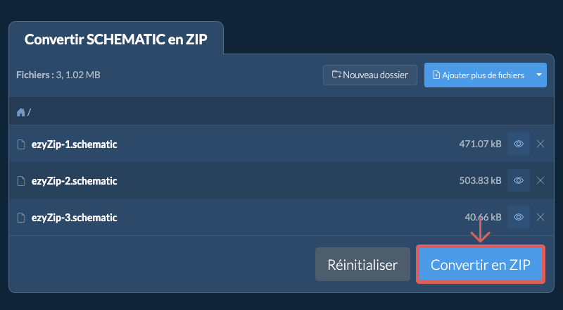 Convertir en ZIP Convertir en ZIP