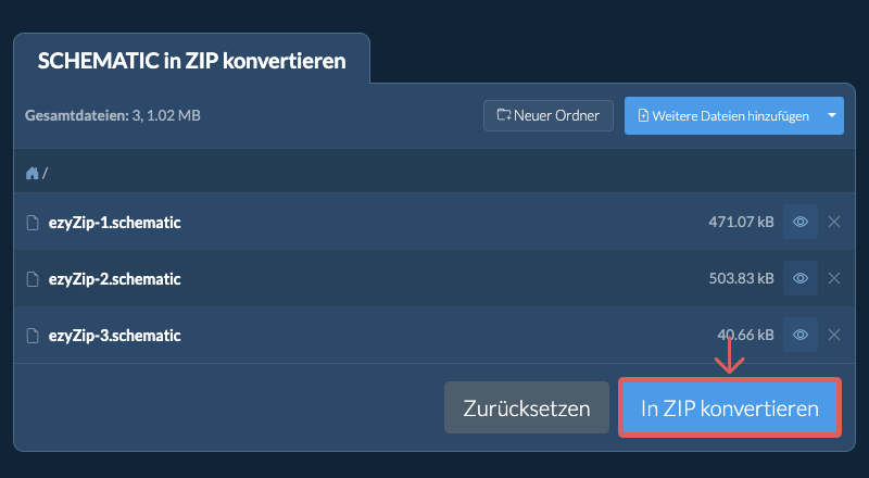 In ZIP konvertieren