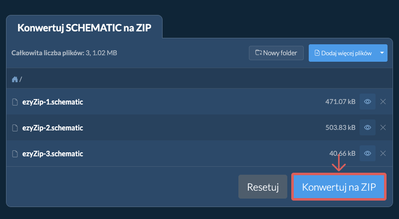 Konwertuj na ZIP Konwertuj na ZIP