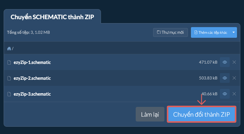 Chuyển đổi thành ZIP