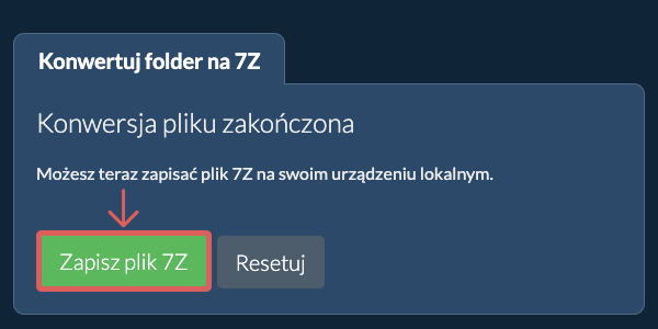 Zapisz skonwertowany folder Zapisz skonwertowany folder