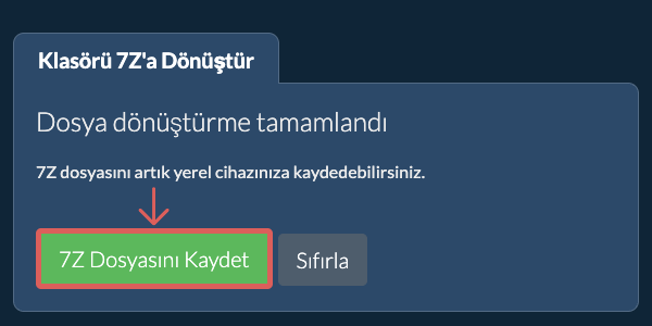 Dönüştürülen klasörü kaydet Dönüştürülen klasörü kaydet
