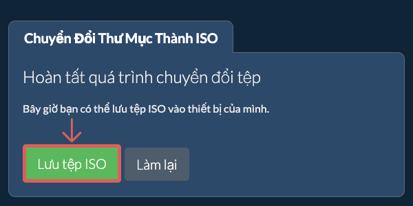 Lưu thư mục đã chuyển đổi Lưu thư mục đã chuyển đổi