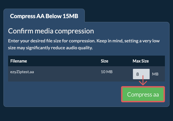 Convert to 15MB