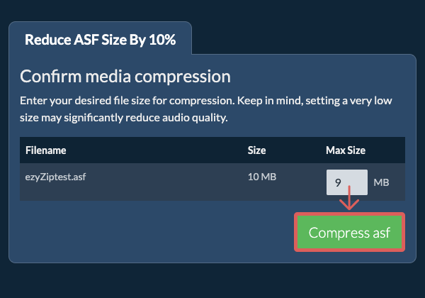 Convert to 10% Compress 10%