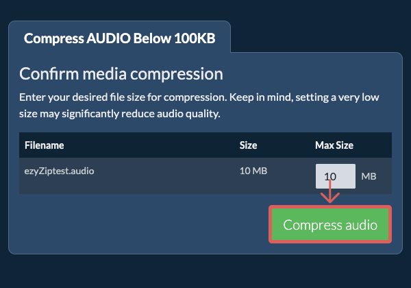 Convert to 100KB Convert to 100KB